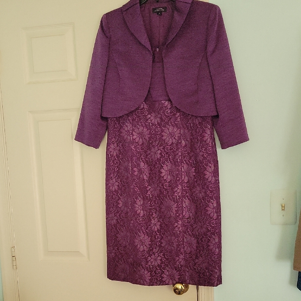 Tahari Elegant Purple Ensemble